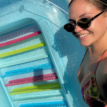 Erlebe pure Entspannung im Tanning Inflatable Pool – Sonnenbaden im Wasser, äußerst komfortabel | Ideal für Wasseroberfläche, Strand, Balkon & Garten